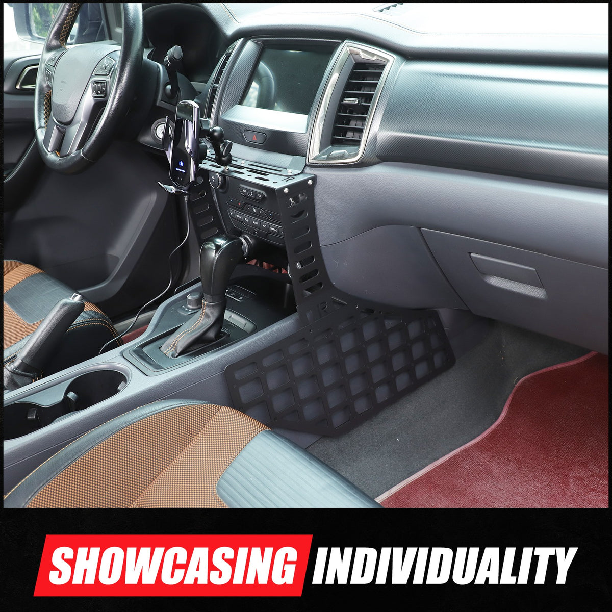 Wireless Center Gear Shift Extension Platform For Ford Ranger T7 T8 2015-2022 3