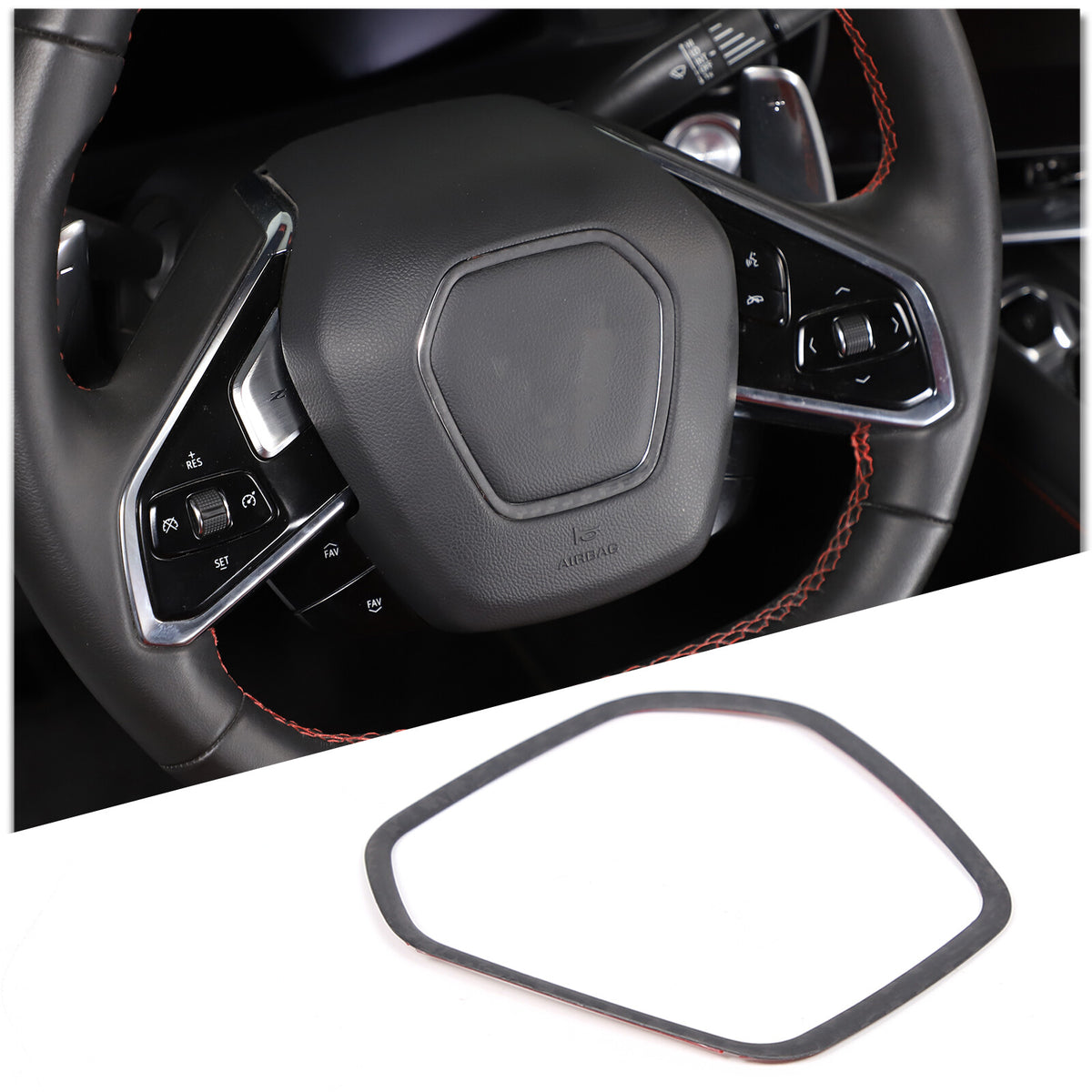 Matte Real Carbon Fiber Interior Exterior Trim Cover For Corvette C8 2020-25 53