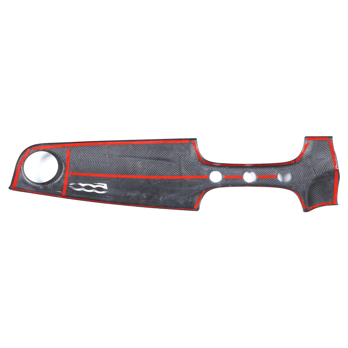 Real Carbon Fiber Dashboard Panel Trim Cover For Fiat 500 312 2007-2015 19