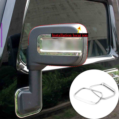 Silver Chrome Cover Trim Door Handle Mirror Hood Vent Kit For Hummer H2 2003-09 11