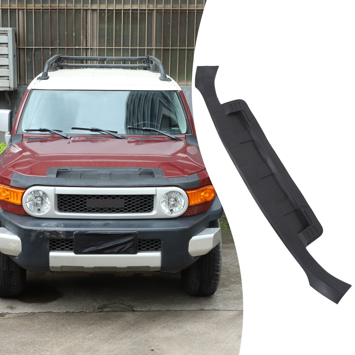 TPE Bonnet Hood Bra Stone Guard Deflectors For Toyota FJ Cruiser 2007-2021 US 16