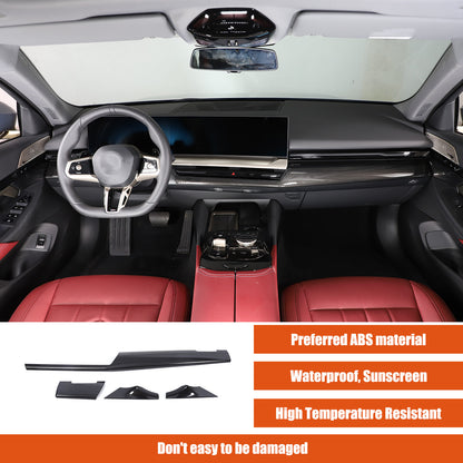 Carbon Fiber Console Dashboard Panel Trim Cover For BMW 5 Series G60 i5 24+ US 2