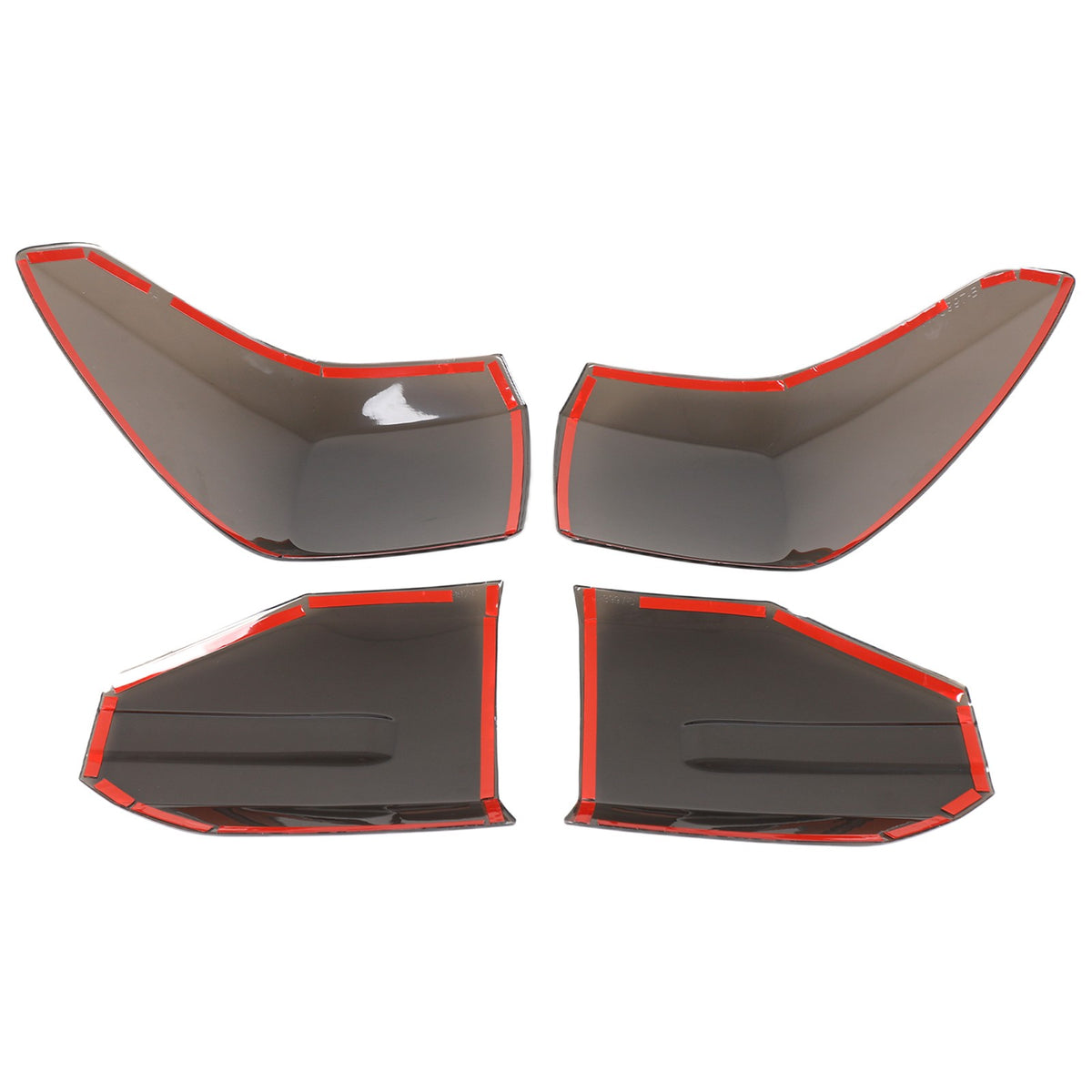 Transparent Gray ABS Smoked Tail Light Cover Trim For Honda Pilot 2023-2025 7