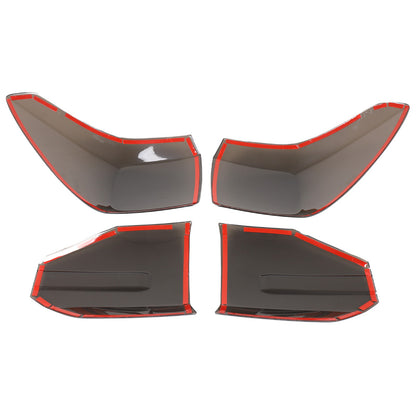 Transparent Gray ABS Smoked Tail Light Cover Trim For Honda Pilot 2023-2025 7