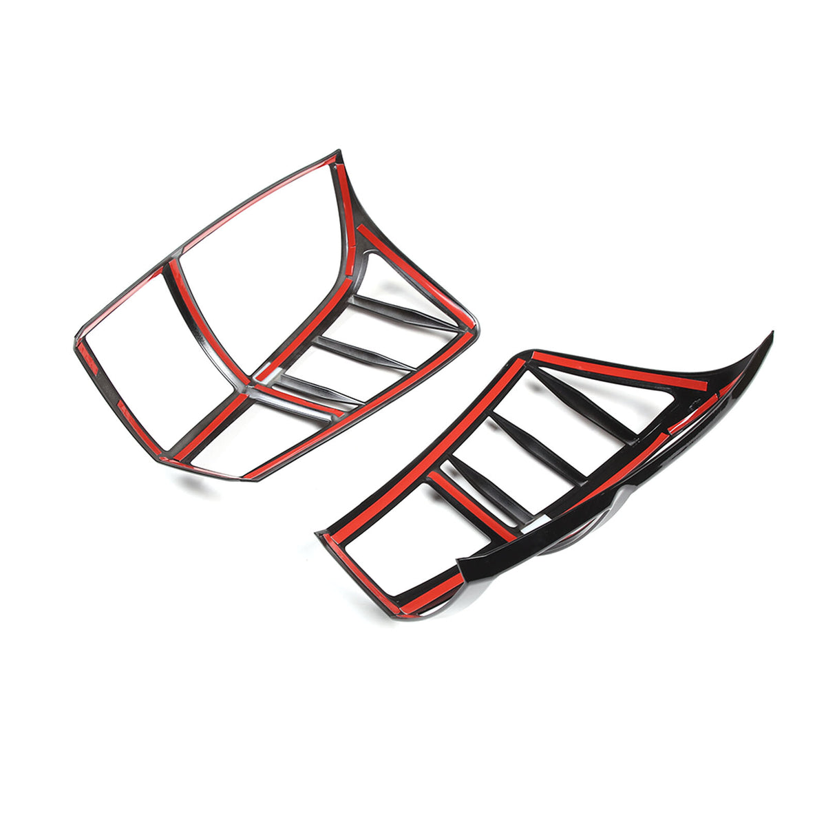 Glossy Black ABS Rear Taillight Trim Cover Bezel Trim For Toyota Tacoma 2016-23 9
