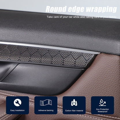 Hondycomb Carbon Fiber Interior Door Panel Trim Cover For BMW X5 X6 F15 F16 14+ 13
