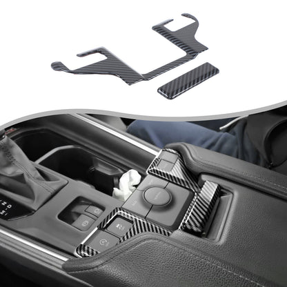 3pcs Carbon Fiber Center Console Trim Sets For Toyota Grand Highlander 2024+ 4