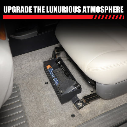 Black Alloy Under-seat Storage Basket Tray For Toyota Prado FJ120 2003-09 US 1