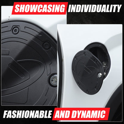 Steel Locking Fuel Door Black Gas Tank Cap Cover Lock Key For Toyota Tundra 22+ 11