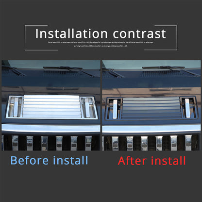 Glossy Piano Black Front Bumper Exterior Trim Cover Set For Hummer H2 2003-2009 - Styles 1-5 65