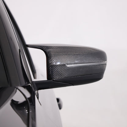 Real Carbon Fiber Rearview Mirror Cover Caps For 19-21 BMW 3 G15 G20 G21 G22 G30 6