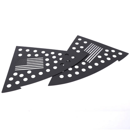 Honeycomb Exterior Rear Quarter Door Window Pillar Trim For Tesla Model Y 8