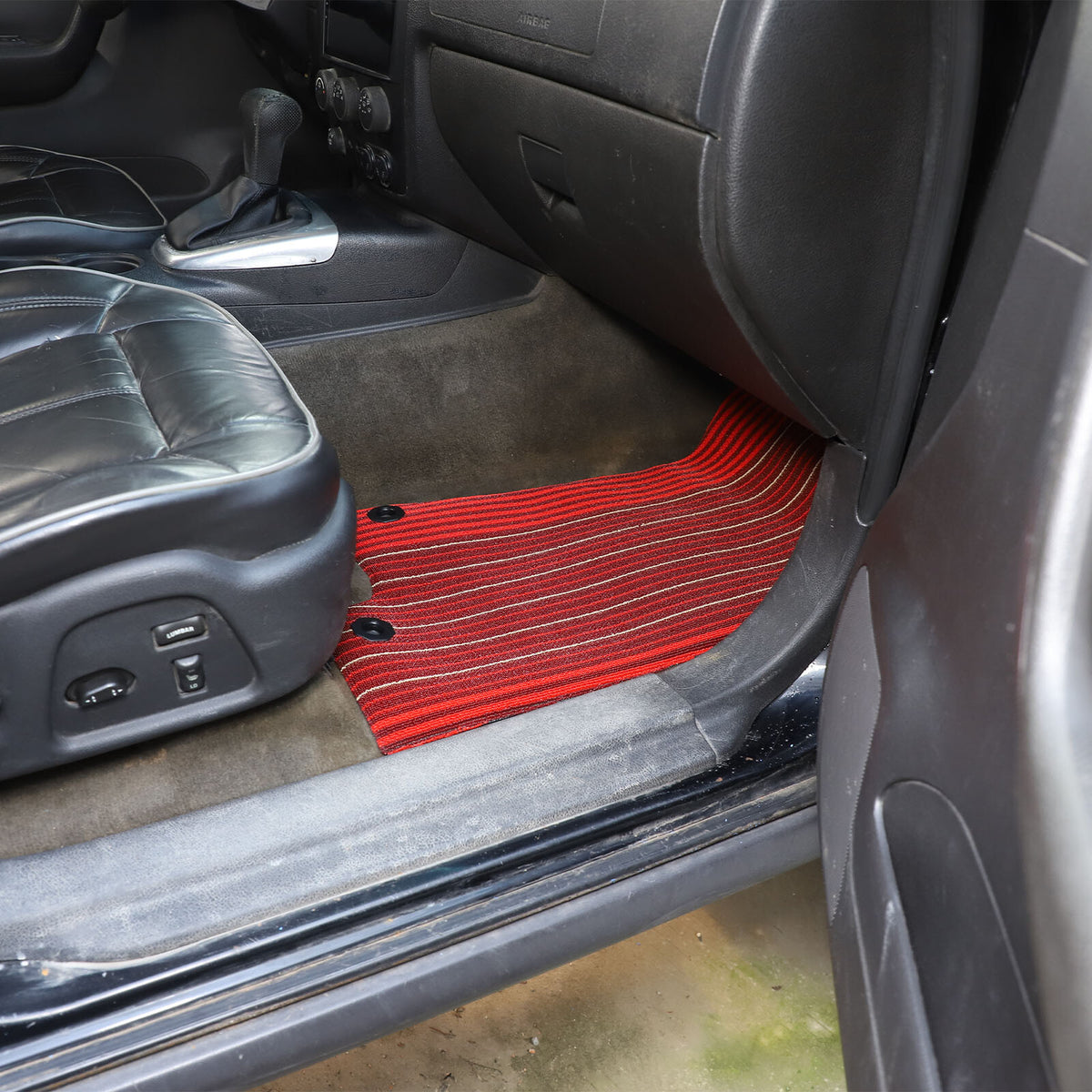 Beige Car Floor Mats Cargo Carpets Foot Pads For Hummer H3 2005-2009 4
