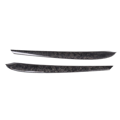 Forged Real Carbon Fiber Inner Door Panel Strip Trim For Tesla Model 3 Y 2021-22 2
