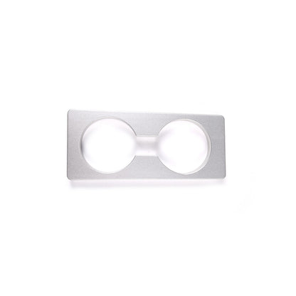 Silver Alloy Heightened Cup Holder Panel Trim Decorate Cover For Hummre H2 03-07 11