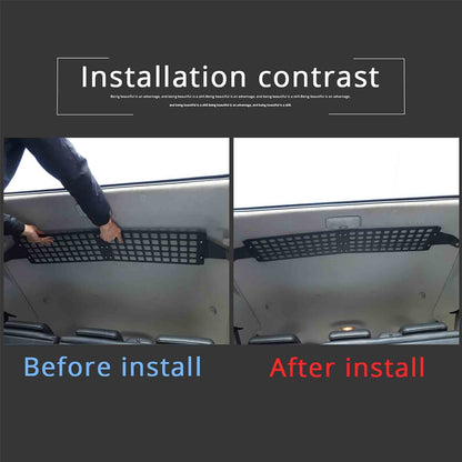 Black Alloy Trunk Roof Molle Storage Panel Rack For Toyota FJ Cruiser 2007-2021 4