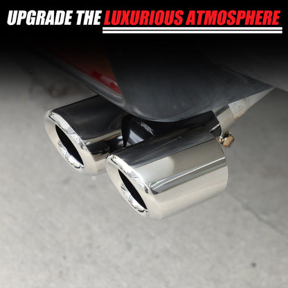 Silver Stainless Steel Exhaust Tail Pipe Tip For Toyota FJ Cruiser 2007-2021 21
