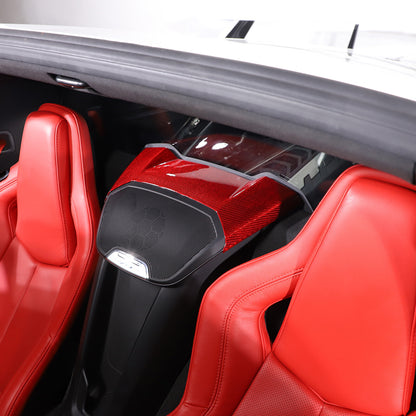 Red Real Carbon Fiber Full Interior Set Decor Trim Kit for Corvette C8 20-25 - Styles 56-60 46