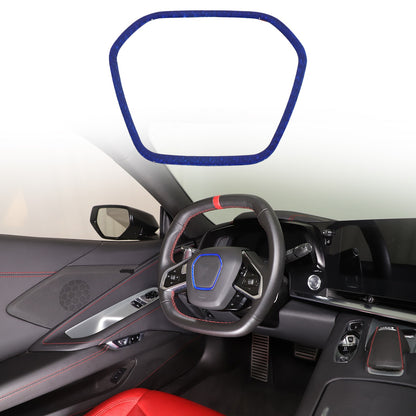 Blue Real Carbon Fiber Full Interior Set Decor Trim Kit for Corvette C8 20-25 - Variants 21-25 16