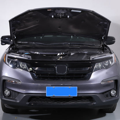 Black Steel Front Hood Lift Support Corner Cover Trim For Honda Pilot 2016-22 US 5