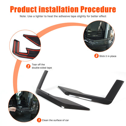 Glossy Black Front Headlight Trim Cover For Cadillac Escalade 2021-23 US 13