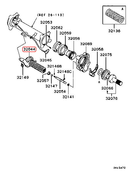 Mitsubishi Genuine Front Diff Freewheel Actuator Lock Solenoid MR453711 OEM 3