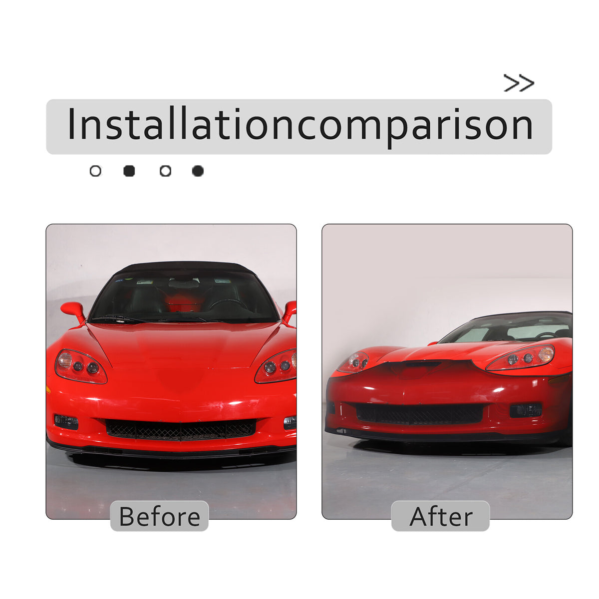 For Corvette C6 Front Bra Stretch Mask Front Bumper Mask High Tech Stretch Mask 3