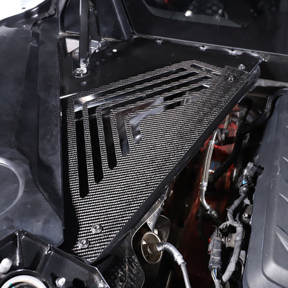 For 20-2025 C8 Corvette Carbon Fiber Engine Bay Trim Panel Overlay Accents Cover 6