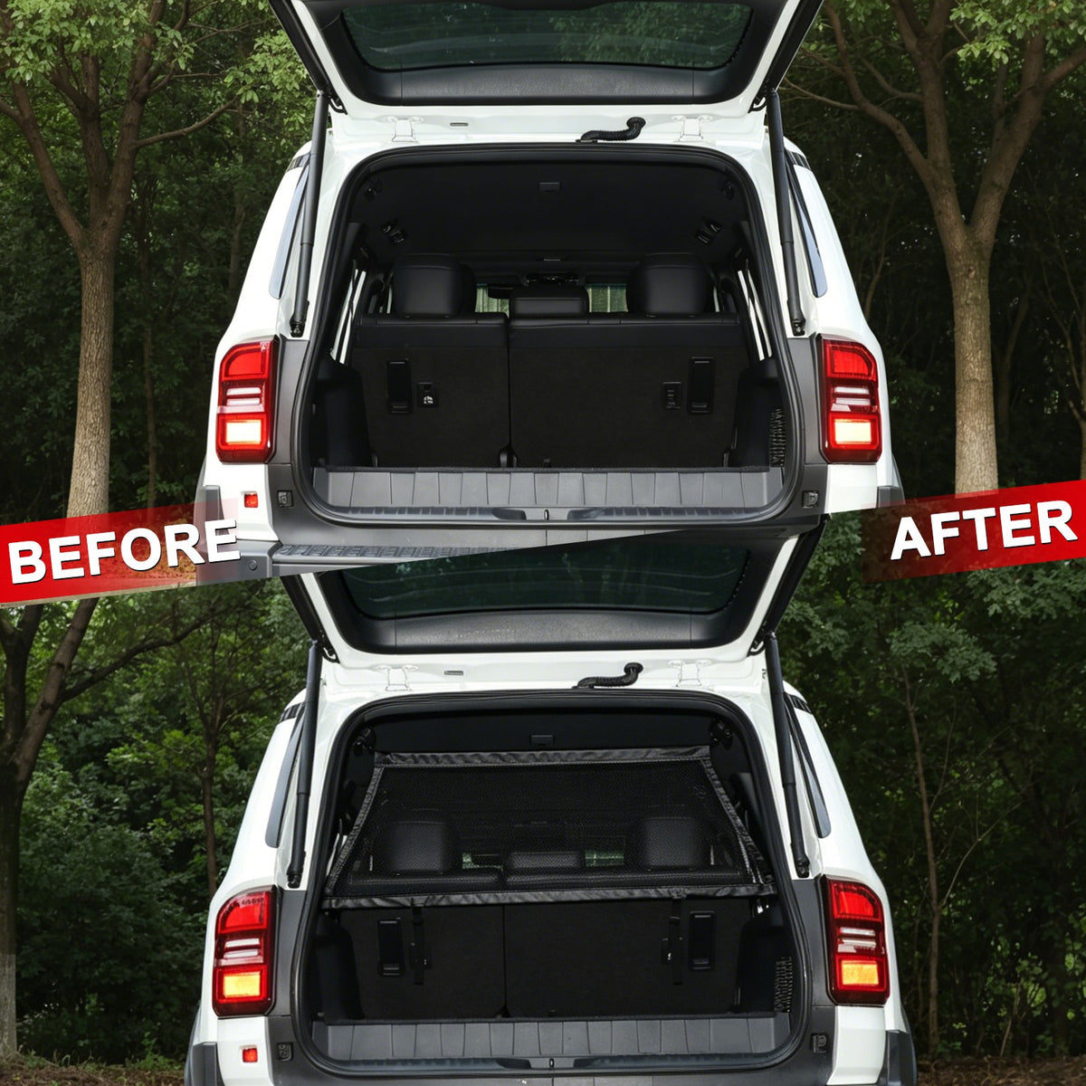 Trunk Safety Isolation Protection Net For Toyota Land Cruiser LC250 Prado 2024+ 5
