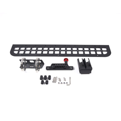 Black Alloy Cargo Box Trunk Rail Tool Mounting Bracket Fits LR Defender 2020-23 8