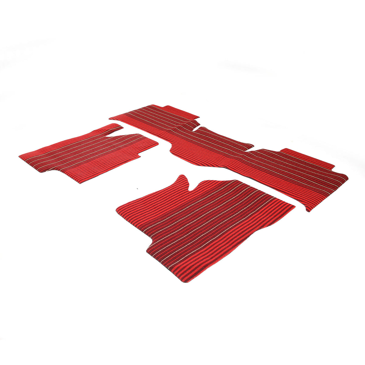 Red Car Floor Mats Liner Cargo Carpets Foot Pads For Hummer H2 2003-2007 8