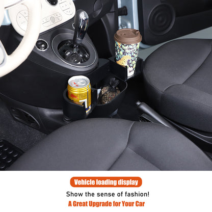 Center Lower Cup Storage Box Organizer Tray For Fiat 500 Abarth 595 695 2016+ 16