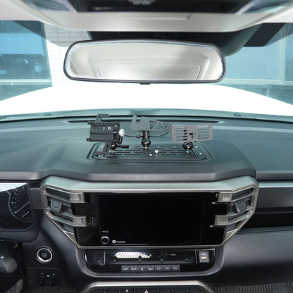 Dashboard mobile phone bracket Holder storage box Tray For Toyota Tundra 2022-26 4