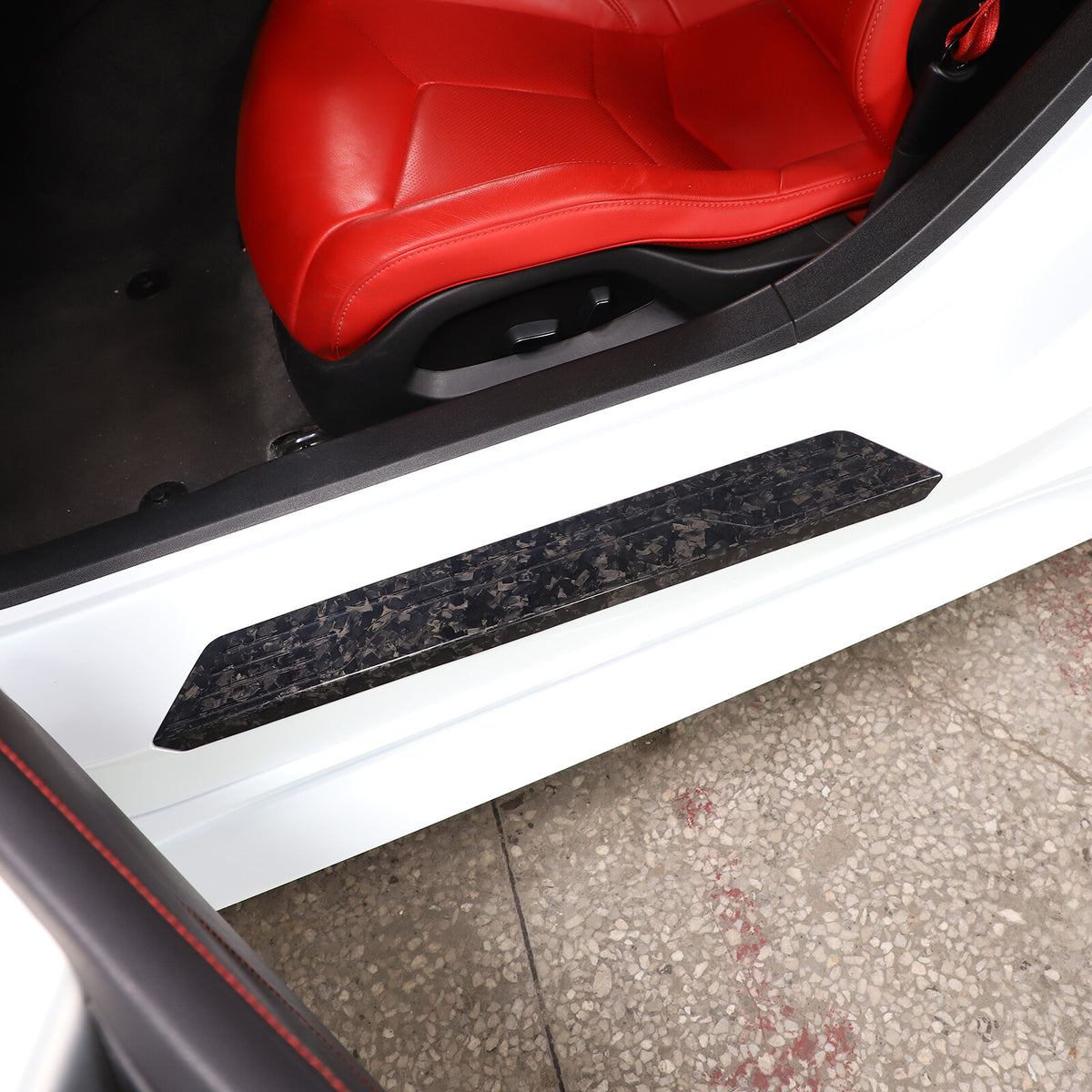 Forged Real Carbon Fiber Full Interior Set Cover Trim Kit For Corvette C8 20-25 - Variants 11-15 48