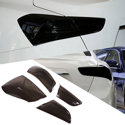 Smoked Rear Tail Light Guard Cover Trim For Maserati Ghibli 2021-24 US 10