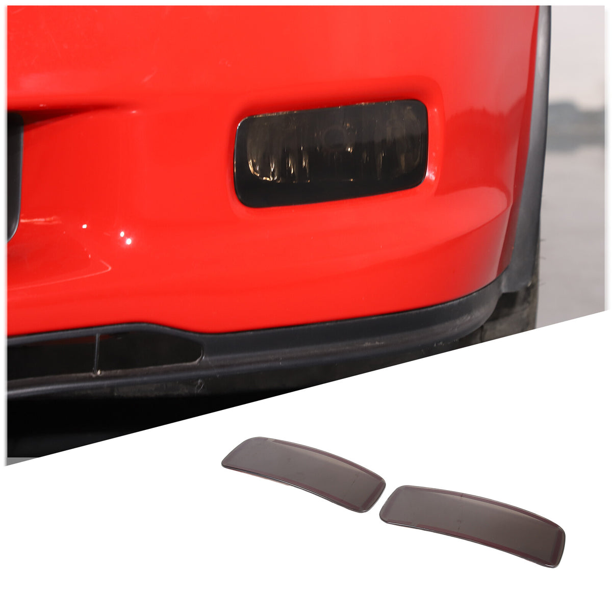 Smoked Black Front Headlight & Rear Tail Light Cover Trim For Corvette C6 05-13 15