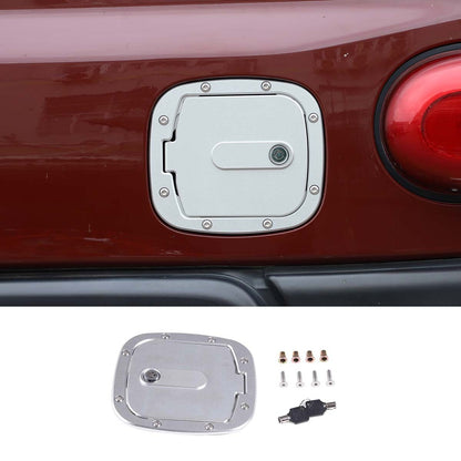 Sliver Fuel Tank Cover Gas Replacement Cover Trim For Toyota FJ Cruiser 2007-21 4