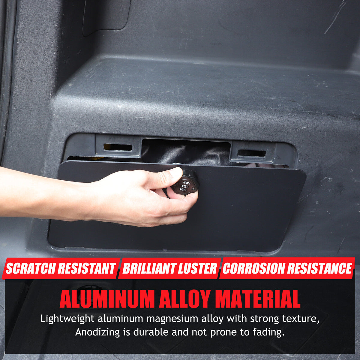 Steel Trunk Safe Left Side Storage Box Tray Vault For Toyota FJ Cruiser 2007-21 5