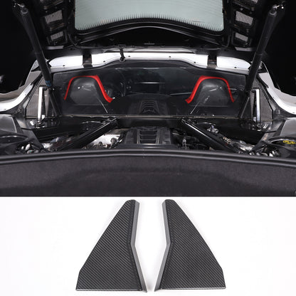 Real Dry Carbon Fiber Engine Bay Tank Panel Cover Frame Trim For Corvette C8 20+ 27