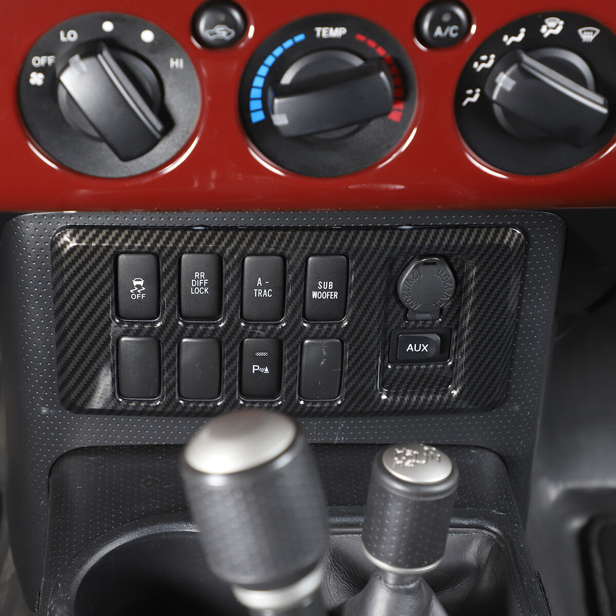 ABS Carbon Fiber Full Interior Center Decoration Trim Kit For FJ Cruiser 2007-21 - Styles 1-5 18