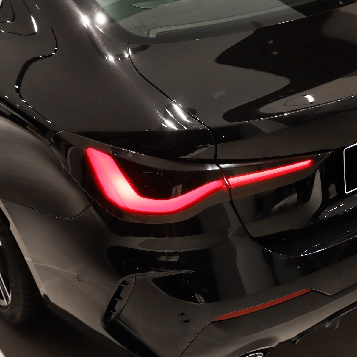 Smoked Rear Tail Light Guard Decor Cover Trim Bezels For BMW 4 Series 2021+ 24