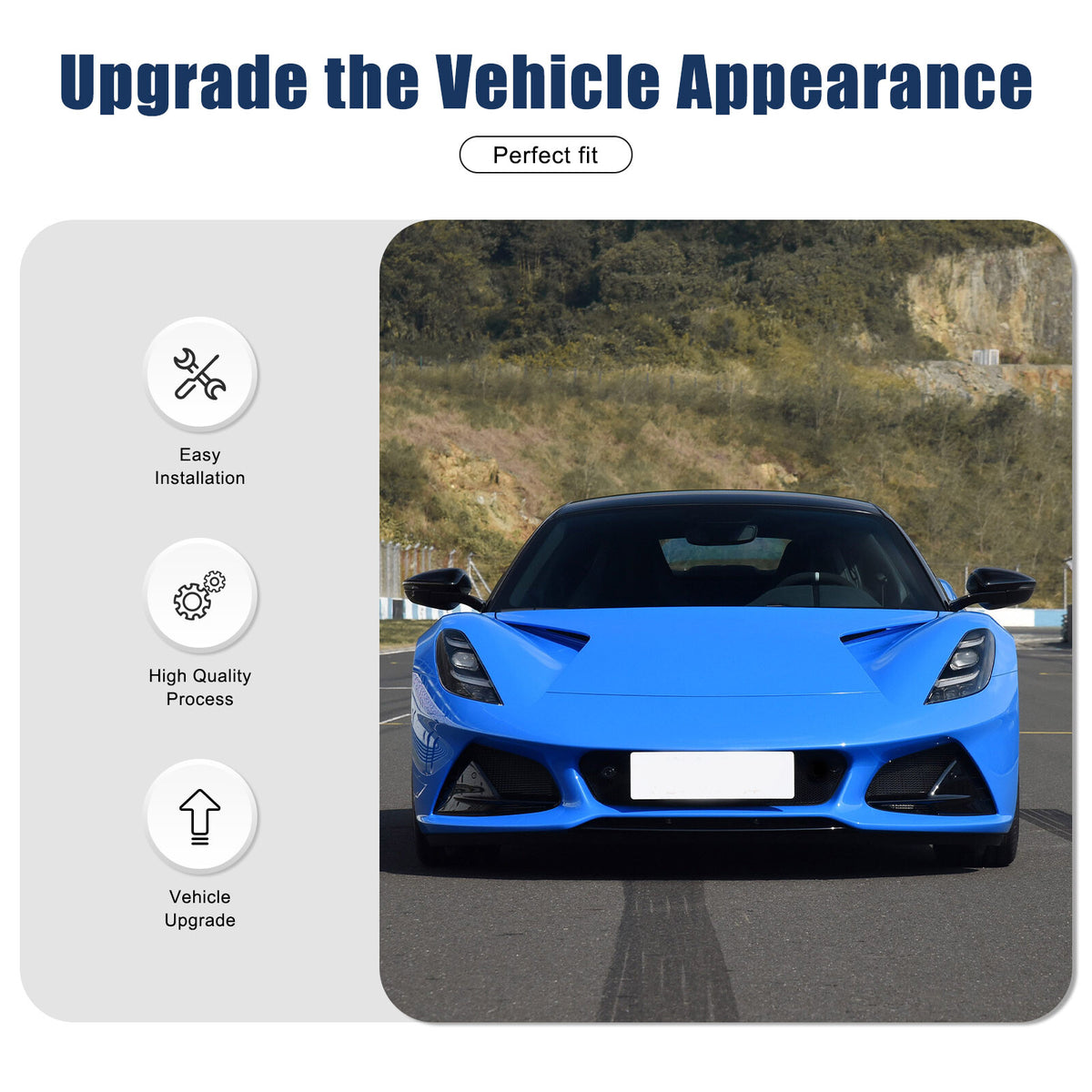 Red Real Carbon Fiber Interior Exterior Conosle Trim Cover For Lotus EMIRA 21-25 152