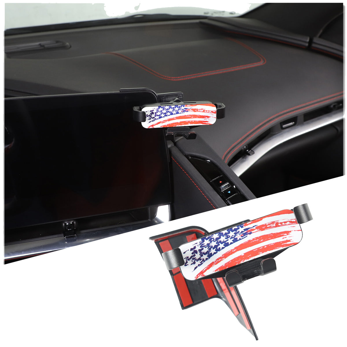 Center Console Interior Dashboard Phone Holder Mount Bracket For Corvette C8 20+ 51