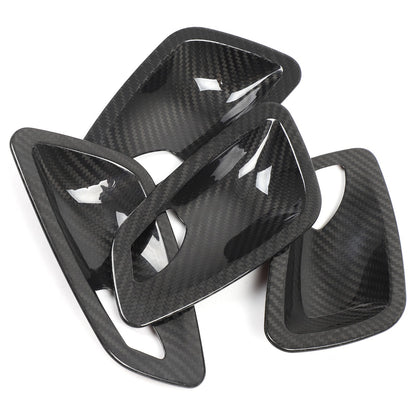 Real Carbon Fiber Inner Interior Door Bowl Trim For BMW 3 Series E90 2005-2012 13
