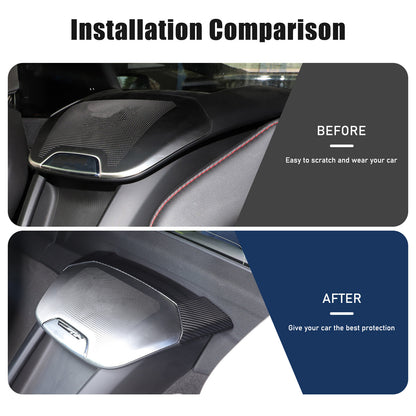 Carbon Rear Speaker Upper Top Panel Trim For Corvette C8 Convertible 2LT 3LT 20+ 13