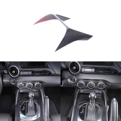 Real Carbon Fiber Front Center Console Trim Cover For Mazda MX-5 Miata 2016-2025 13