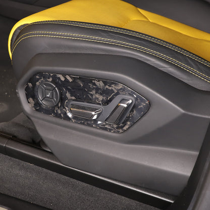 Forged Carbon Seat Backrest Switch Panel Cover Trim For Lamborghini URUS 18-23 12