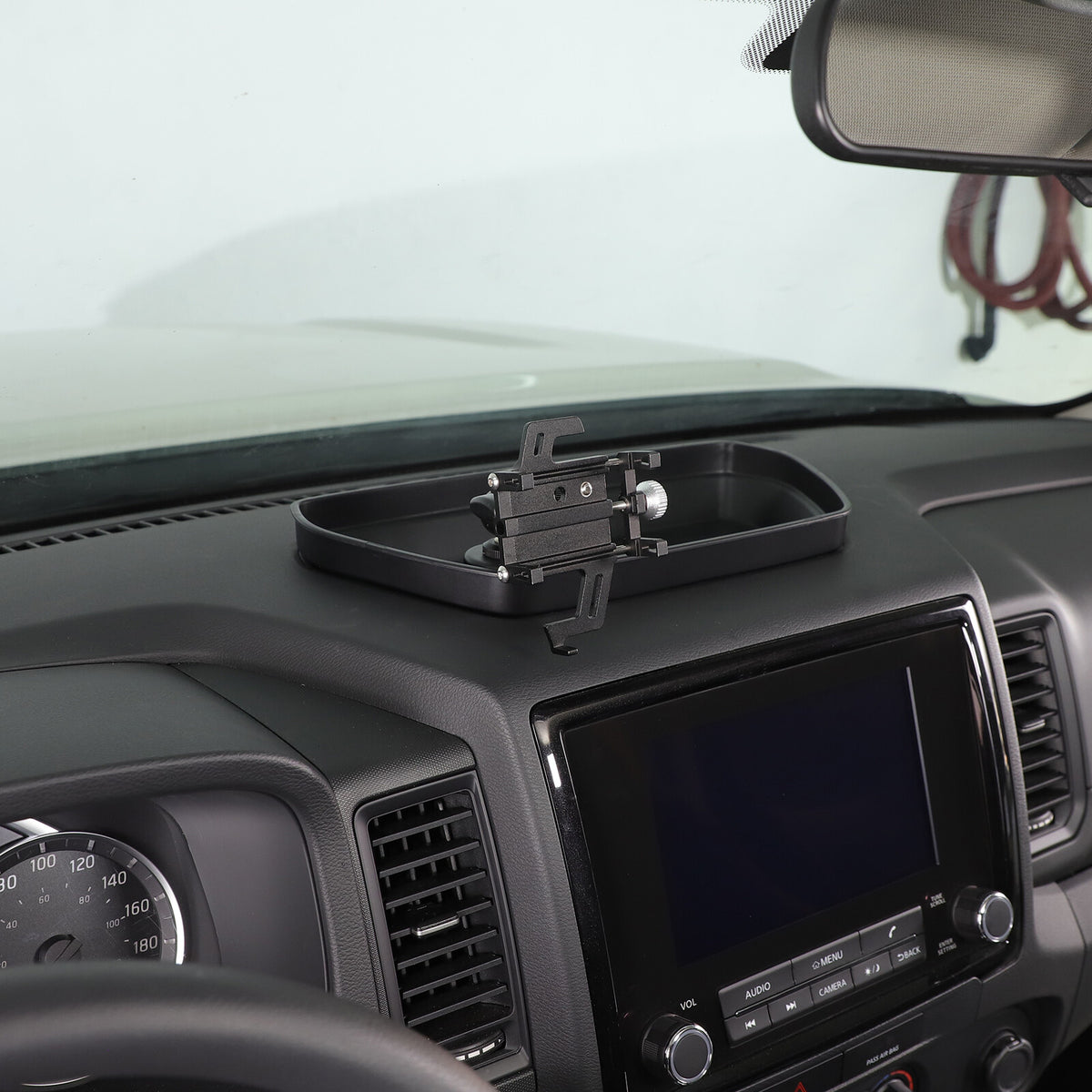 Off-road Dashboard Storage Tray Box Phone Holder For Nissan Frontier D41 2022-24 6
