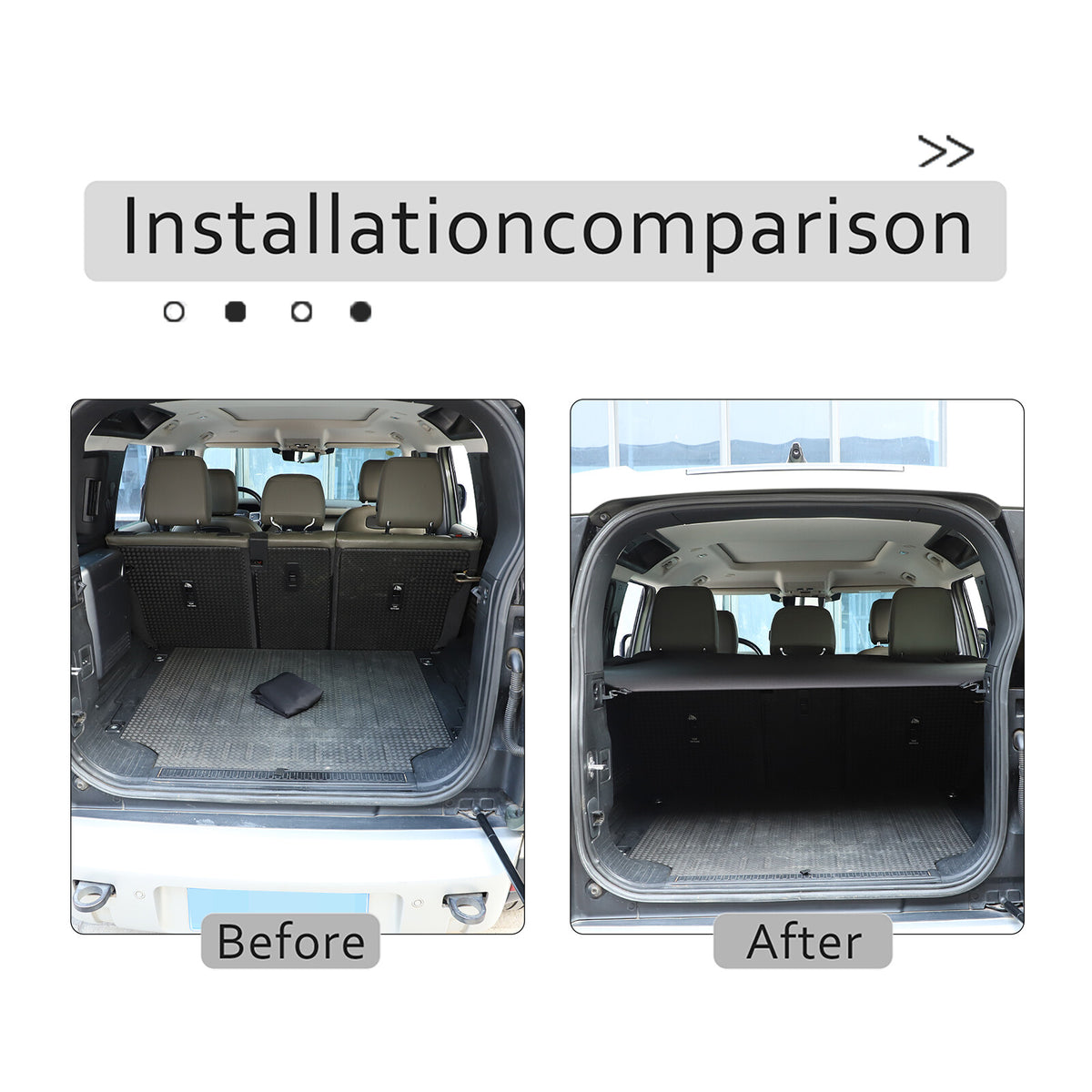 Rear Trunk Cargo Sunshade Mesh Net Insect Soft Top For Defender 110 2020-2024 US 18