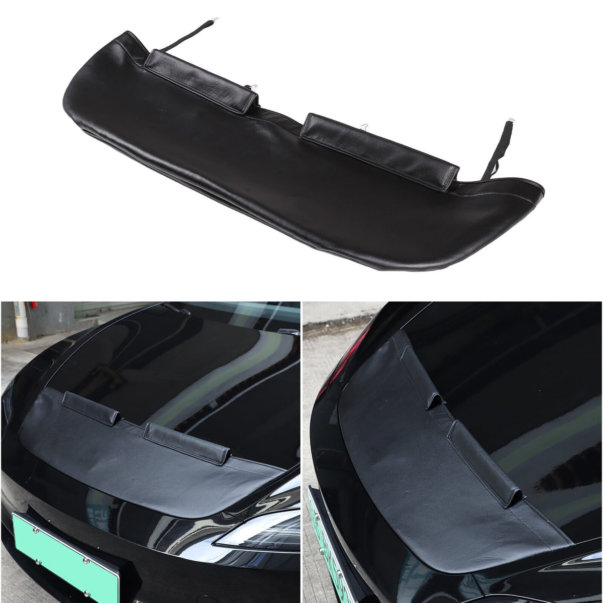 Front Leather Hood Cover Protector Bra Trim For Tesla Model 3/Y 2016-24 19